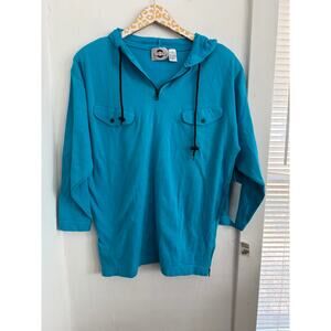 CHAUS Sport Vintage Marshall Fields Deadstock Blue Pullover Top | Size Small